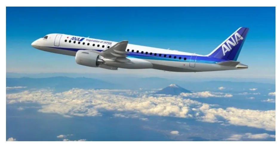 Embraer fecha novo pedido de oito E190-E2 com a companhia aérea ANA no Japão