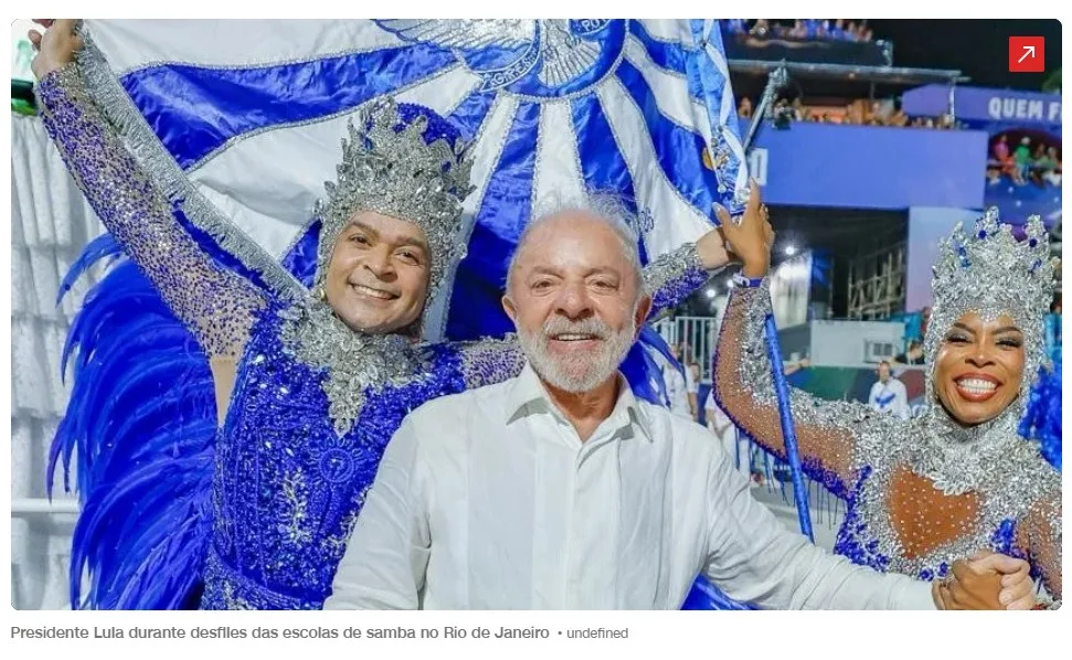 TSE aceita abrir ação contra Lula por desfile no Carnaval do Rio de Janeiro
