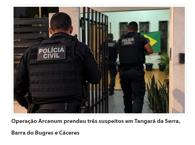 Grupo preso em MT usava intimidade de casais para cobrar dinheiro