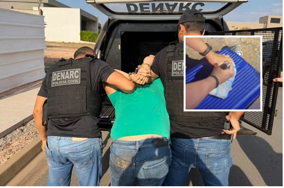 Homem planta droga no carro da ex e tenta fugir da PJC, mas é capturado