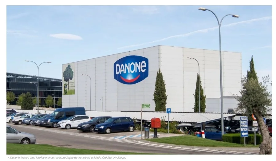 Danone fecha fábrica de 54 anos, demite funcionários e encerra produção do Activia