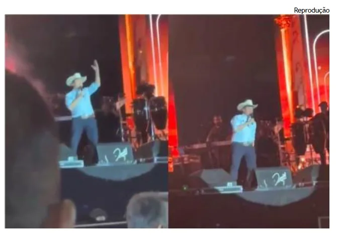 Veja o vídeo - Megashow sertanejo se torna palanque para casal Mendes