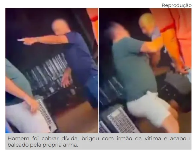 Homem vai cobrar dívida de R$ 11 milhões, saca arma e acaba baleado em Lucas do Rio Verde; vídeo