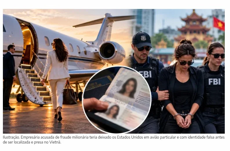 Empresária acusada de desviar R$ 731 milhões foge dos EUA em avião particular com identidade falsa e acaba presa pelo FBI no Vietnã