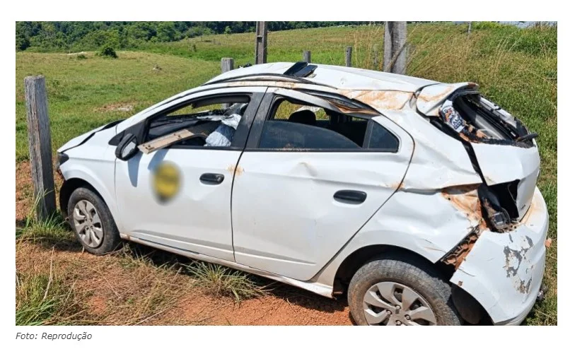 Motorista falece após capotar carro na MT-206 entre Alta Floresta e Paranaíta