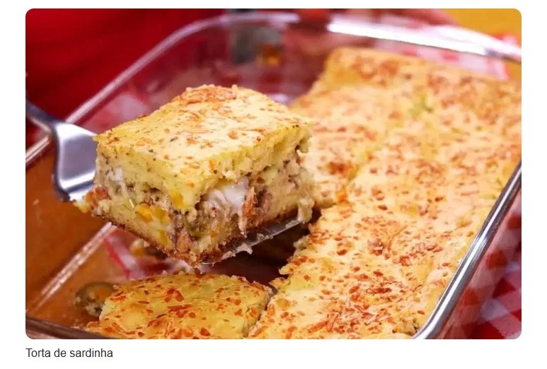 Torta de sardinha feita no liquidificador com massa super leve e recheio bem temperado