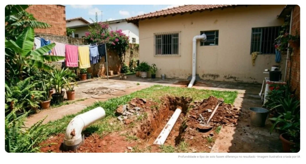 A gambiarra do tubo de PVC enterrado no quintal que refresca a casa como um ar-condicionado geotérmico: