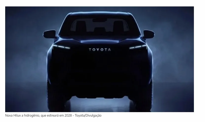 Toyota Hilux a hidrogênio estreará em 2028 com recarga em 5 minutos