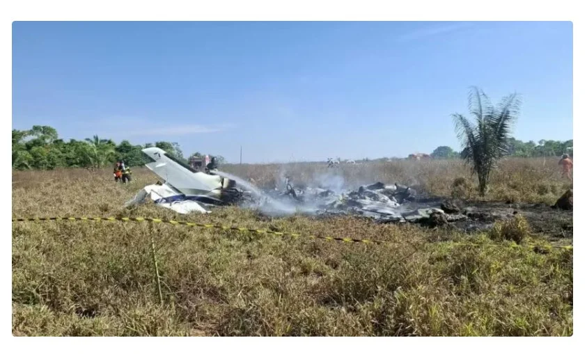 Avião que caiu em Água Boa pode ter sido usado em operação ligada ao tráfico internacional, diz polícia