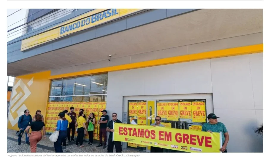 Greve nacional nos bancos vai fechar agências bancárias e suspender atendimento em todos os estados do Brasil