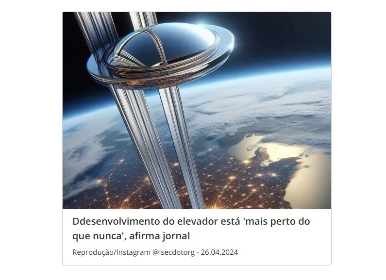 Elevador espacial: como pesquisadores pretendem ligar a Terra ao espaço por um cabo