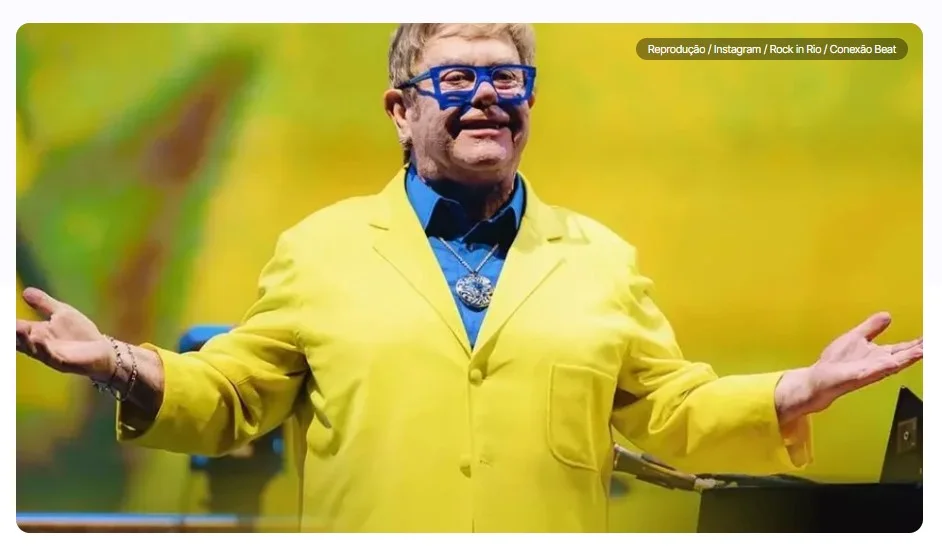 Elton John faz declaração ao Brasil no Rock in Rio: ‘Um dos melhores países para mim’