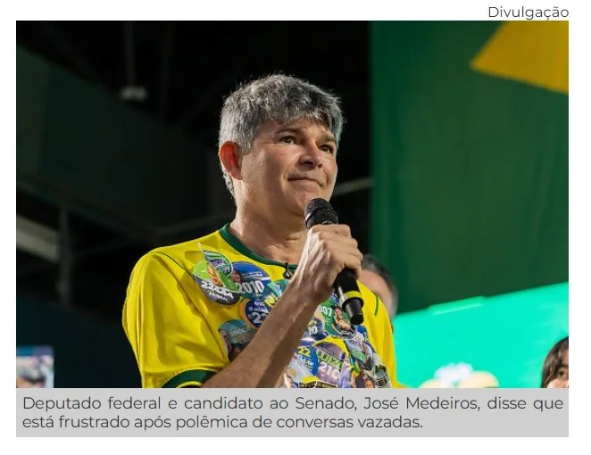 Medeiros atribui vazamento de áudios a Gilmar Mendes e anuncia que pedirá investigação contra ministro