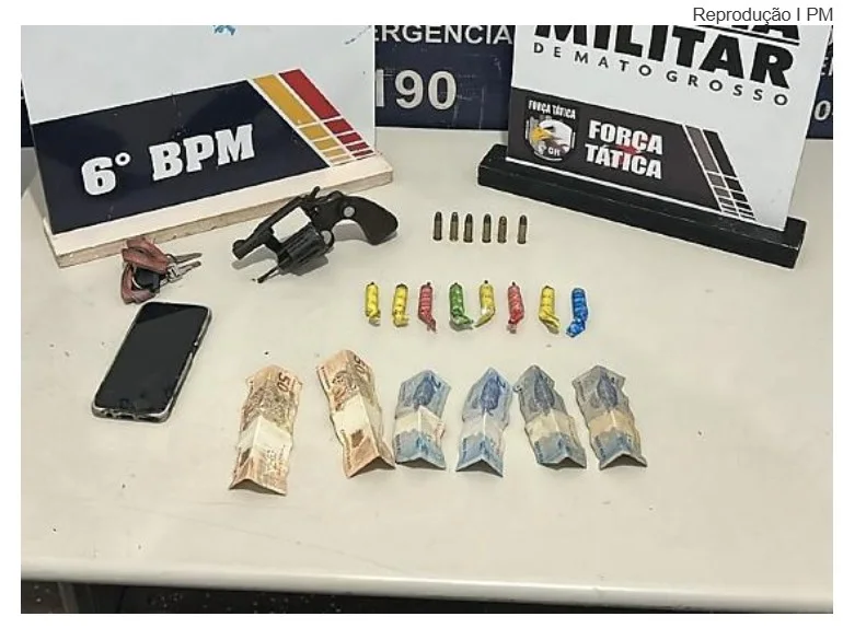 PM prende dupla do Comando Vermelho em chamada de vídeo a caminho de matar rival em cidade de MT.