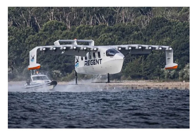REGENT realiza primeiro voo tripulado do Viceroy, maior seaglider elétrico do mundo