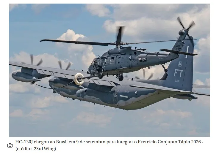 Avião usado em captura de Maduro pousa no Brasil para exercício militar
