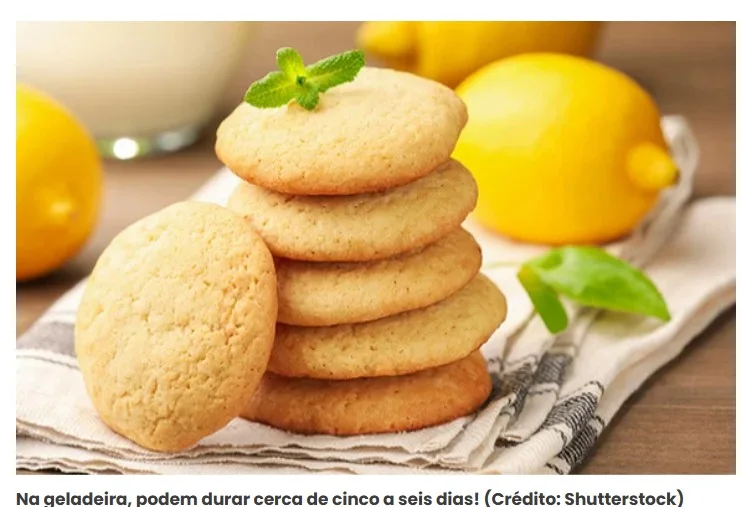 Receita de biscoito de limão sem farinha e sem açúcar: uma receita fácil e rápida para um doce saudável