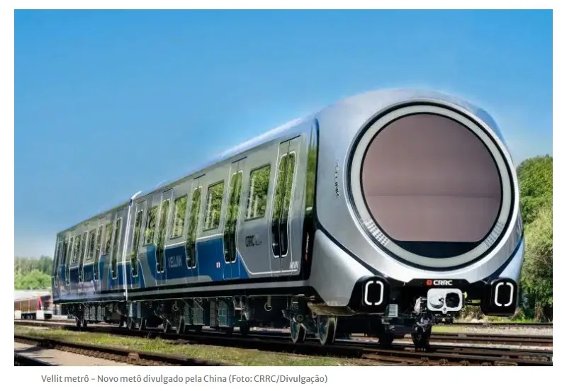 O novo metrô inteligente desenvolvido em pesquisa chinesa: ultraleve e equipada com IA