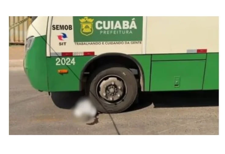 Homem morre atropelado por ônibus no Pedregal, na capital de MT.