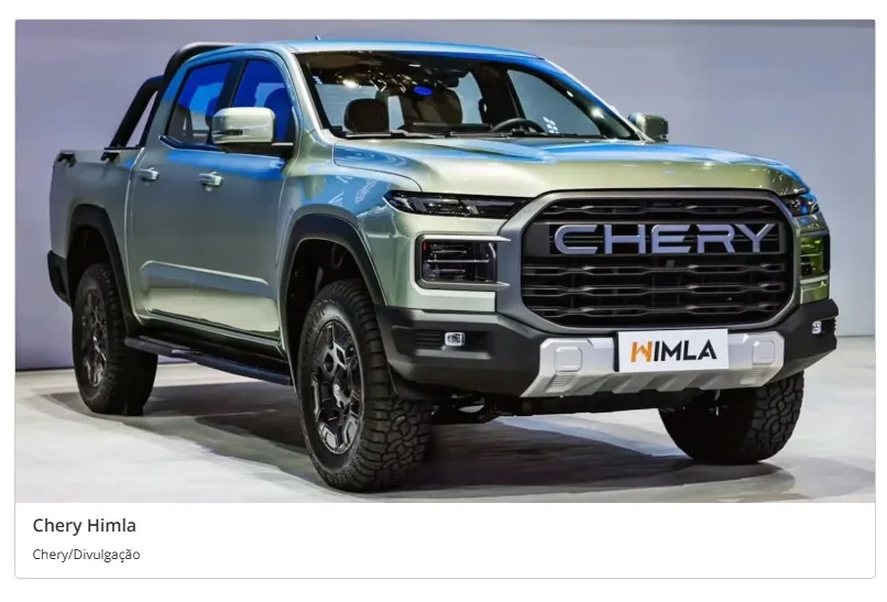 Chery registra Himla no Brasil e picape média fica mais perto do mercado nacional