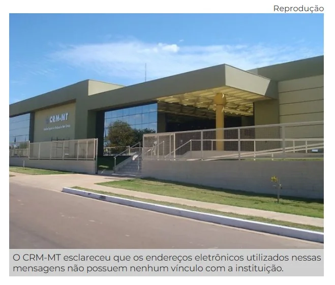 Golpistas usam nome do CRM-MT para cobrar anuidades e taxas falsas