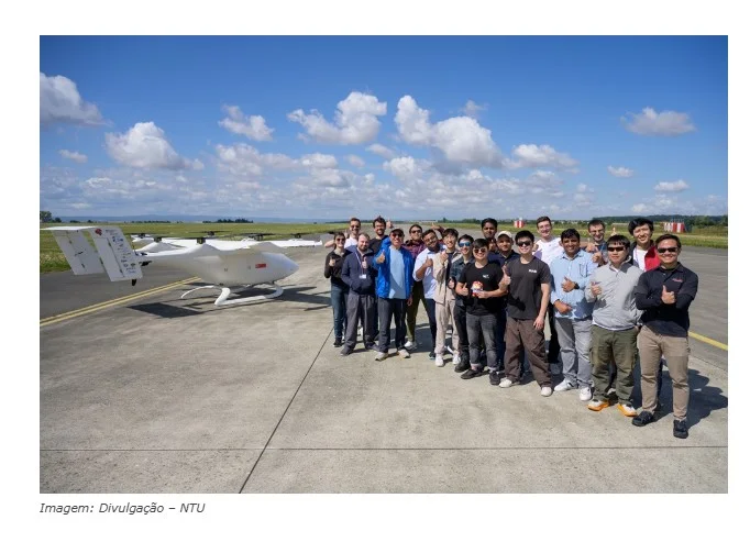 Voou o 1º avião elétrico de decolagem e pouso vertical (eVTOL) projetado, desenvolvido e construído em Singapura