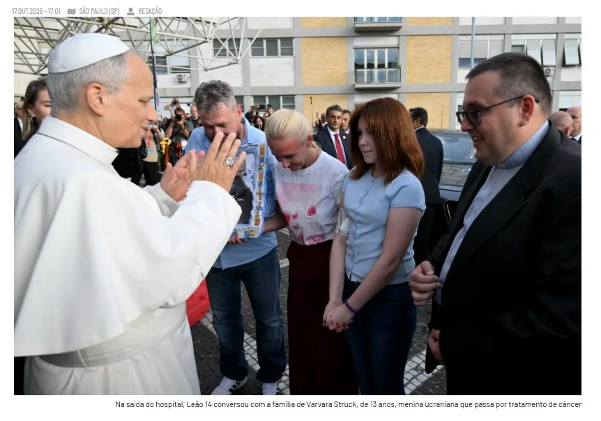 Papa Leão 14 tem alta do hospital em Roma e volta ao Vaticano