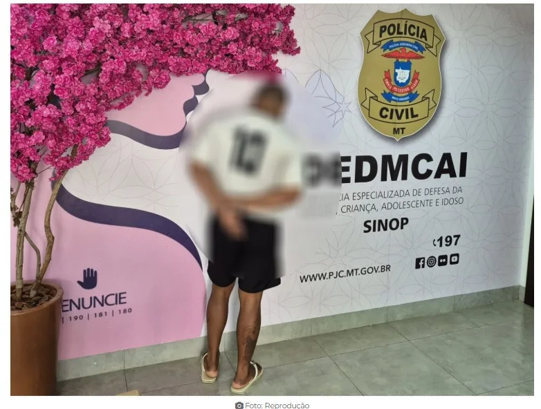 Polícia Civil prende homem investigado por abusar do ex-enteado desde os 8 anos em Sinop