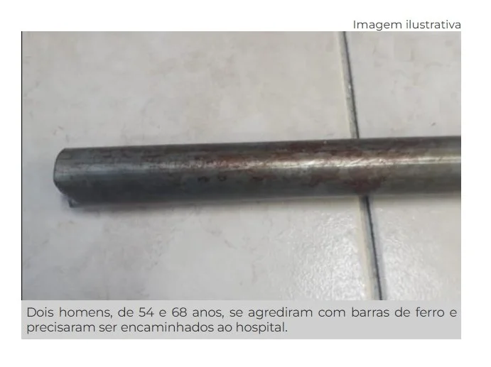 "Amigos" quase se matam com barras de ferro em briga por política em cidade de MT.