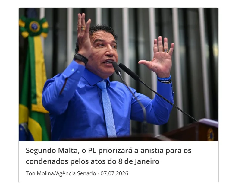 Não adianta Moraes se pintar de verde e amarelo, impeachment é prioridade, diz Magno Malta