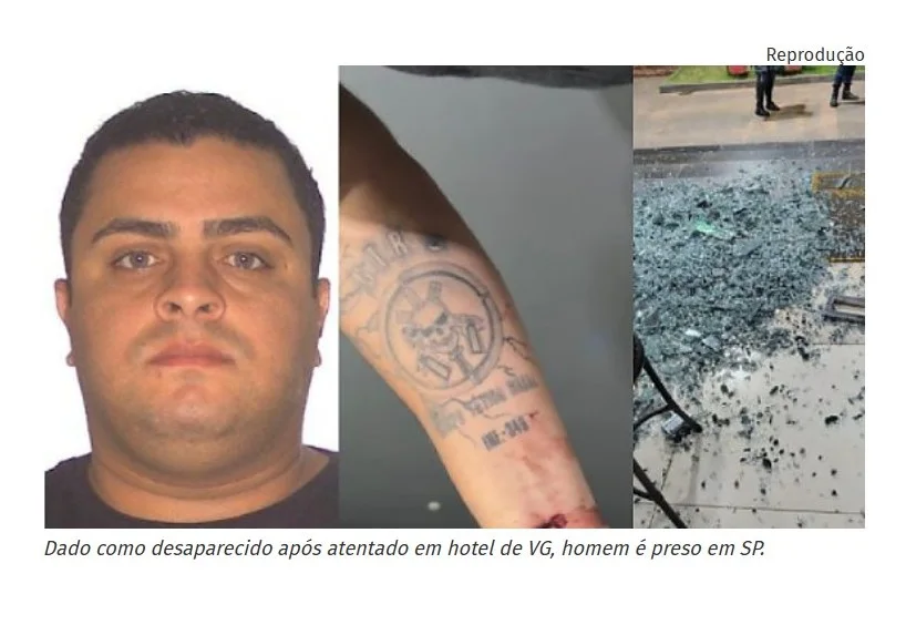 Dado como desaparecido após atentado em hotel de VG, homem é preso em SP