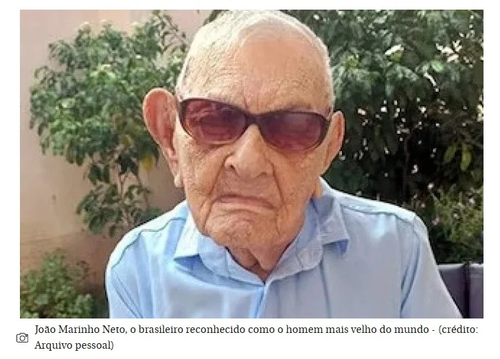 Conheça João Marinho Neto, o brasileiro homem mais velho do mundo