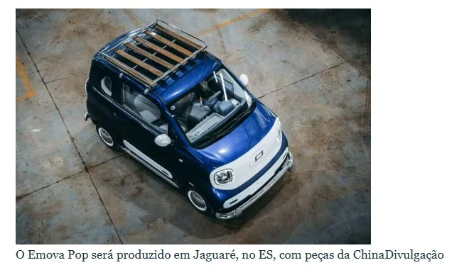 Montadora chinesa quer ajudar ES a produzir carros elétricos 100% nacionais